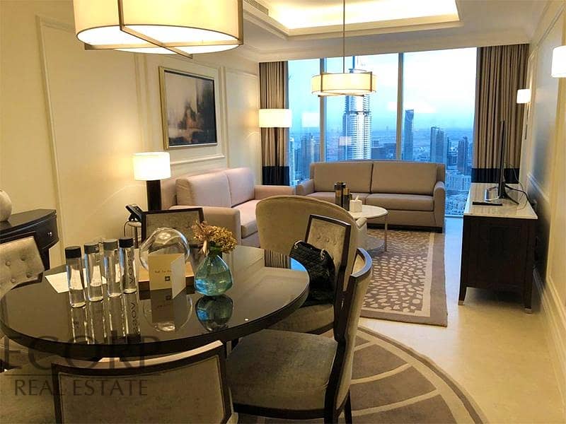 Fountain & Burj Khalifa View |Luxury 2 BHK