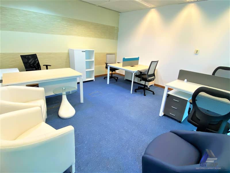 Furnished Office, Including All utilities! No commission! Linked With Metro And Burjuman Mall