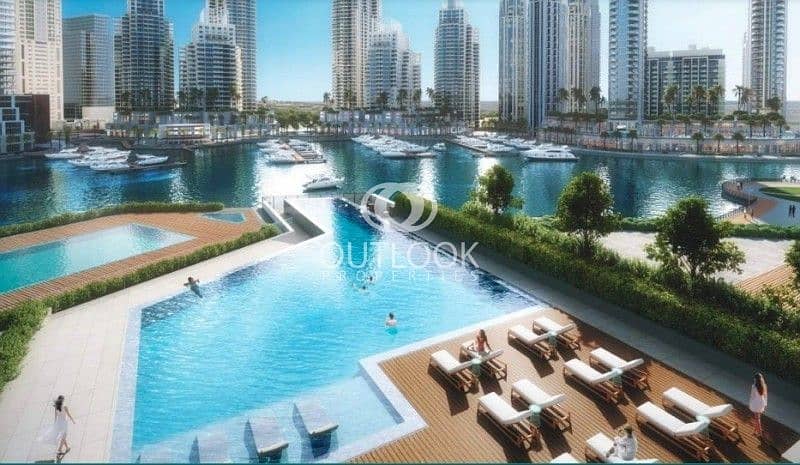 Deluxe 1Br| Stunning Full Marina View|Private Garden