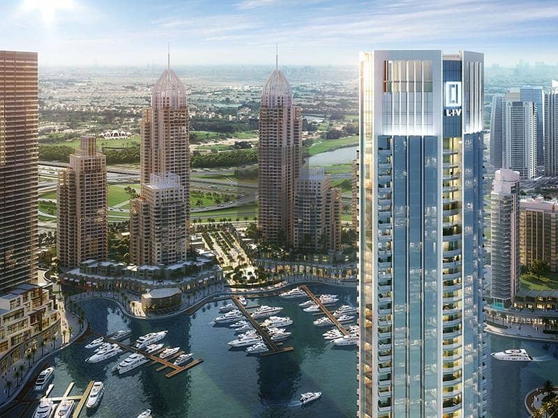 位于迪拜码头，LIV 滨海大厦 1 卧室的公寓 2800000 AED - 5831503