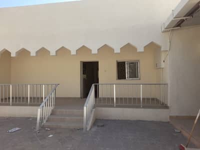 House for sale in the Emirate of Sharjah, Al Shahba area  two street corner It is divided into 2 houses as follows: The first is 3 rooms, a hall, a ha