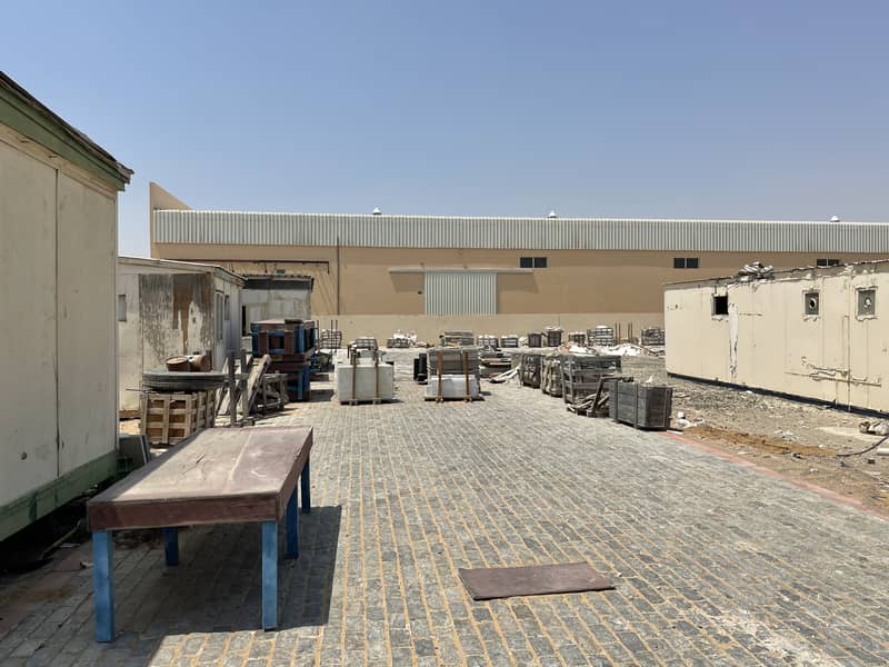 Umm Al Quwain 190,000 Sq. Ft plot area with built-in open shed.