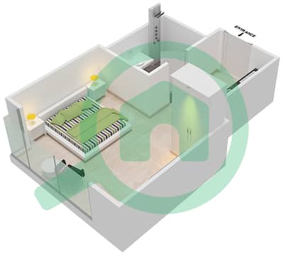 Jasmine A - Studio Apartment Unit 2B FLOOR 4 Floor plan