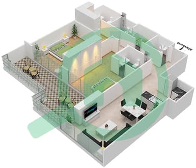 Jasmine A - 2 Bedroom Apartment Unit 4 FLOOR 7 Floor plan