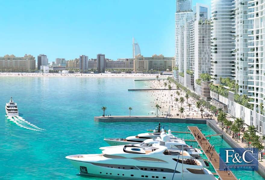 位于迪拜港，艾玛尔海滨社区，海滩风光公寓小区 1 卧室的公寓 2500000 AED - 5840683