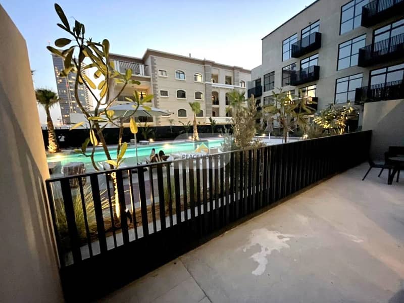 POOL VIEW || SEMI-FURNISHED || HUGE BALCONY || READY TO MOVE-IN