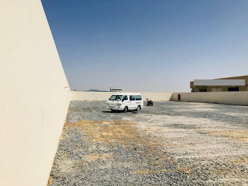 Sharjah Industrial Area 21,000 Sq. Ft open yard with built-in offices