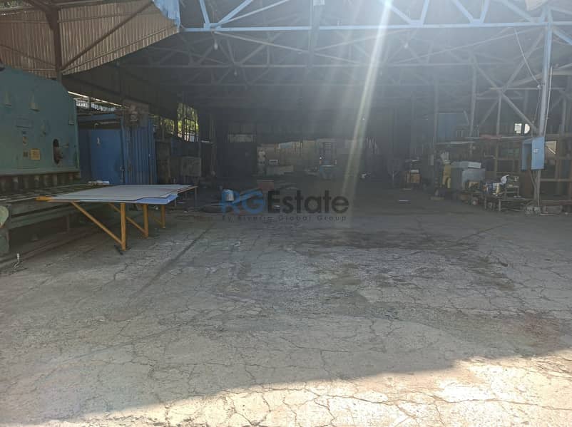 20,000 sq,ft  Commercial land shed with office Available for Rent in Umm Ramool
