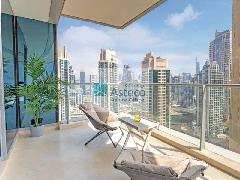 位于迪拜码头，三叉戟豪华公寓 2 卧室的公寓 2800000 AED - 5849163