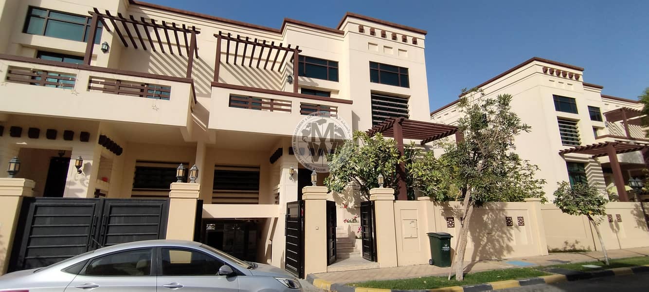 For sale a distinctive villa in the Abu Dhabi Hills residential complex next to the Armed Forces Officers Club and Hotel