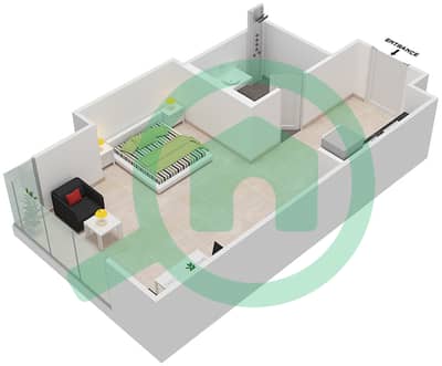 Jasmine A - Studio Apartment Unit 2B FLOOR 7 Floor plan