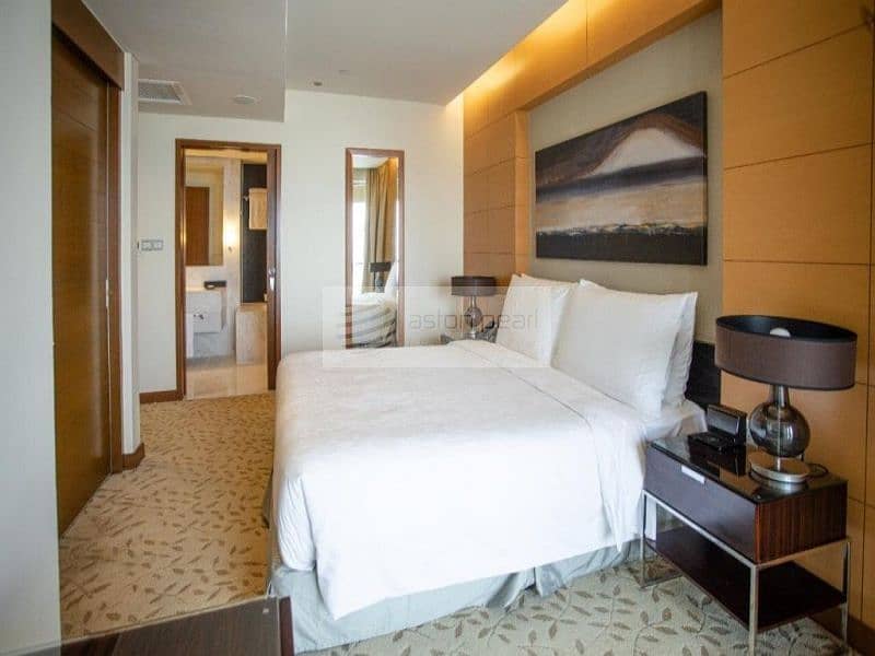 位于迪拜市中心，迪拜谦恭购物中心 1 卧室的酒店式公寓 175000 AED - 5520486