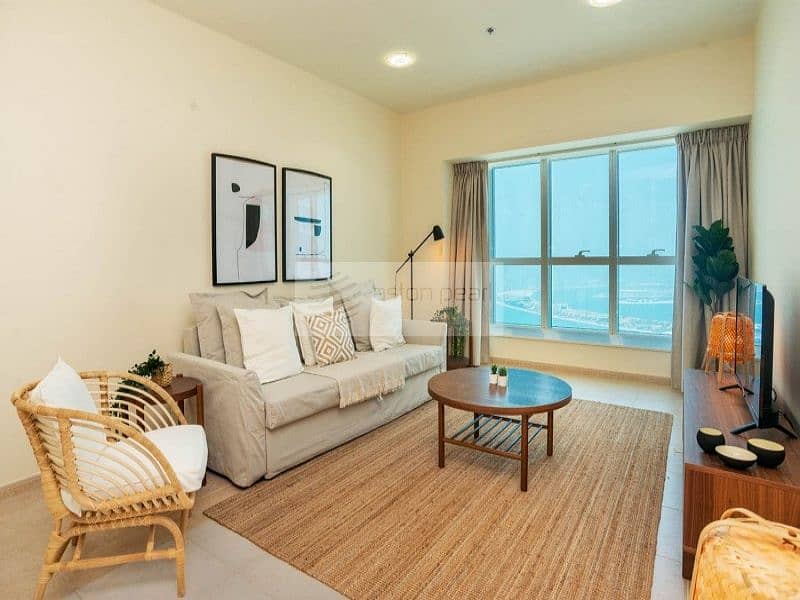 Must See |2BR with Balcony |Full Sea and Palm View