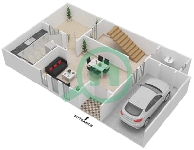 Zone 3 - 3 Bedroom Villa Type C3 Floor plan