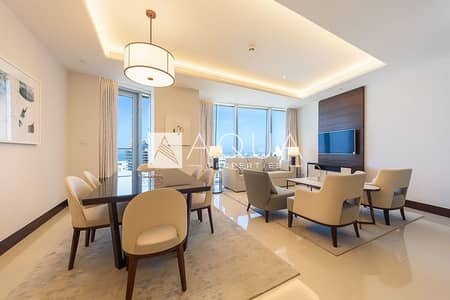 2 Bedroom Apartment for Rent in Downtown Dubai, Dubai - Vacant | Sea View | 01 Layout | High Floor