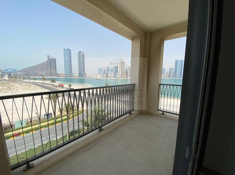 Big balcony attractive full front sea view with 2 car parking