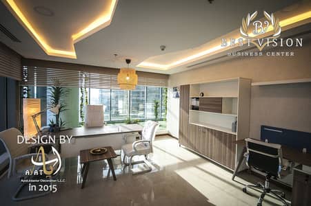 مکتب  للايجار في الخليج التجاري، دبي - Price Starts from AED46,000 depends on the size and design of the office / Well-Furnished Offices | Canal Burj Khalifa View | Free Assistance