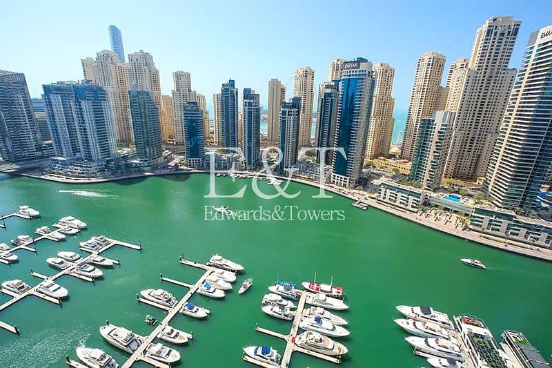 Upgraded | Full Marina View on High Floor | Rented