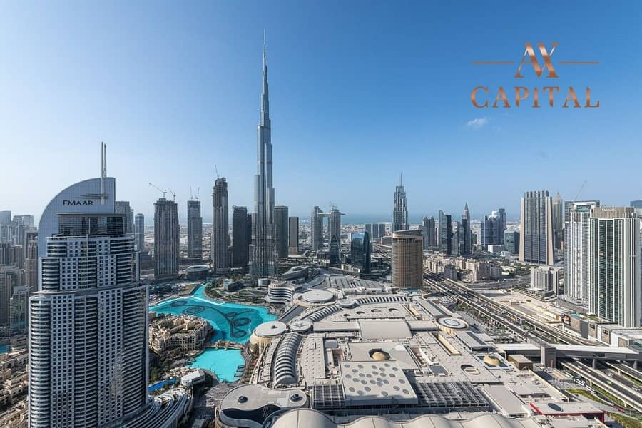 Burj Khalifa View| High Floor |Luxurious 3BD +Maid