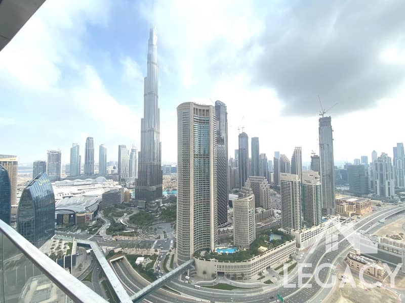 Burj Khalifa View | Available now Vacant | Fully Furnished | High Floor