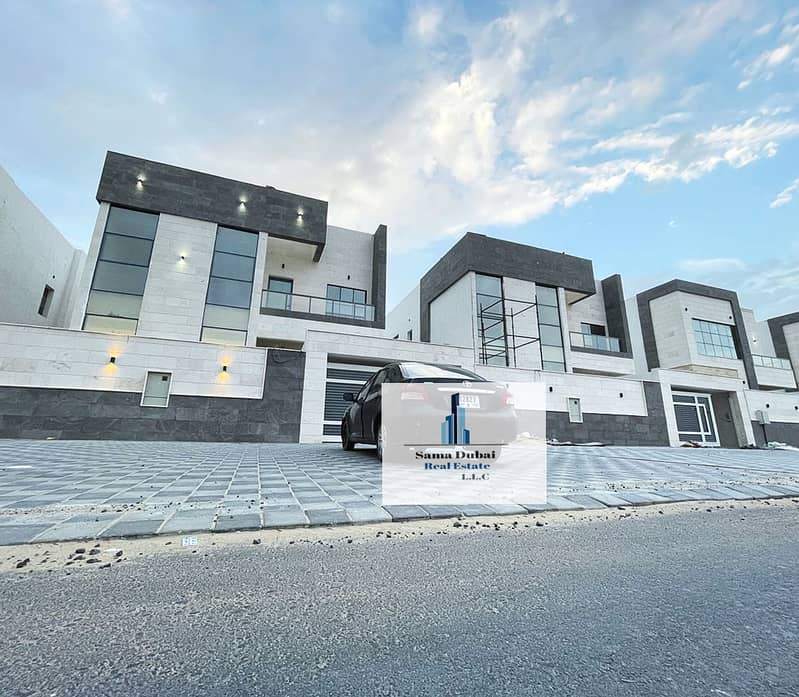New villa, the first inhabitant for rent, in the Yasmine area, with a very special location, a very distinctive design, super deluxe finishing, very c