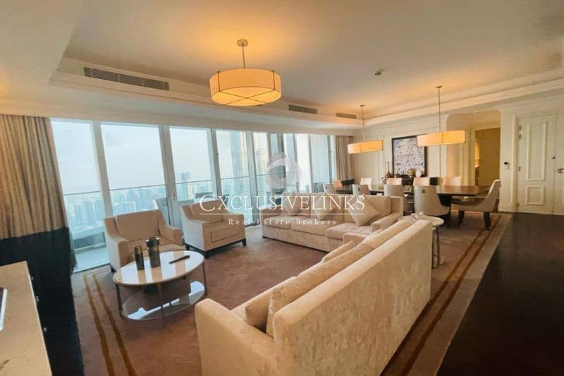 位于迪拜市中心，谦恭大道酒店 4 卧室的顶楼公寓 1200000 AED - 5869280