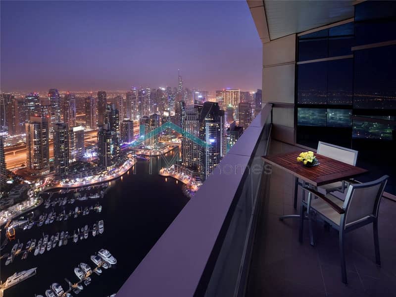 位于迪拜码头，迪拜海港万豪套房酒店 3 卧室的顶楼公寓 360000 AED - 5872054