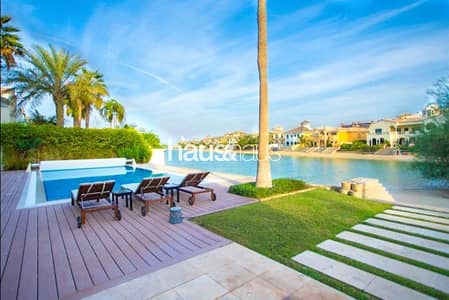 6 Bedroom Villa for Rent in Palm Jumeirah, Dubai - EXCLUSIVE Furnished Luxury Beach Villa BILLS INC