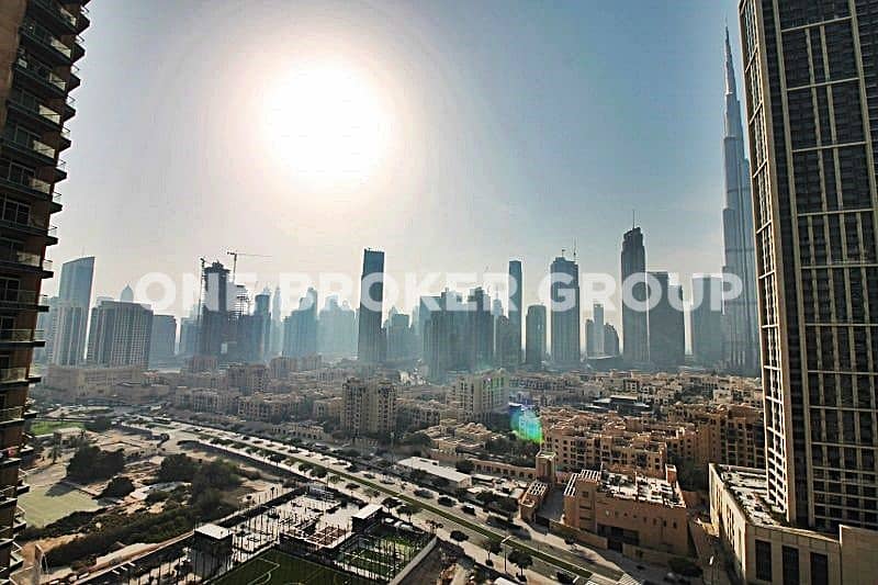VACANT|Square Layout|Burj Khalifa view|Furnished