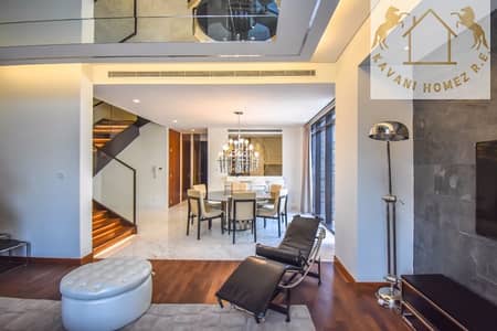 3 Bedroom Villa for Sale in DAMAC Hills, Dubai - Pool view with elegant furnishing