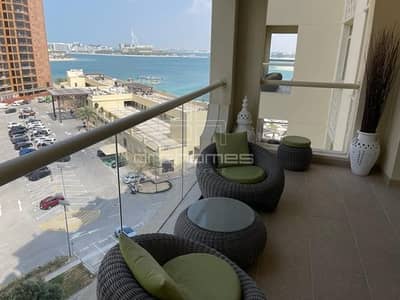 1 Bedroom Apartment for Rent in Palm Jumeirah, Dubai - Beach access I Furnished 1 bed I Part Sea View