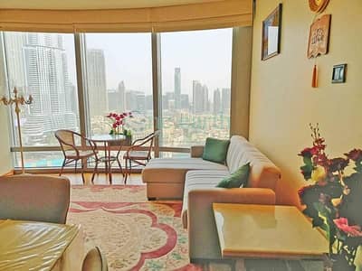 فلیٹ 1 غرفة نوم للايجار في وسط مدينة دبي، دبي - شقة في برج خليفة وسط مدينة دبي 1 غرف 160000 درهم - 5845865