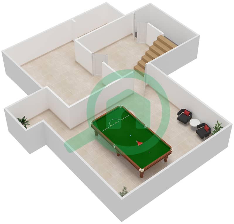 المخططات الطابقية لتصميم النموذج MIRABELLA فیلا 5 غرف نوم - بحيرات سيينا Basement interactive3D