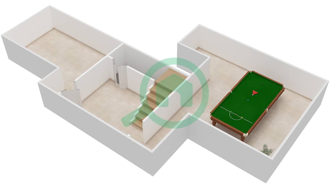 المخططات الطابقية لتصميم النموذج VERONA فیلا 5 غرف نوم - بحيرات سيينا Basment interactive3D