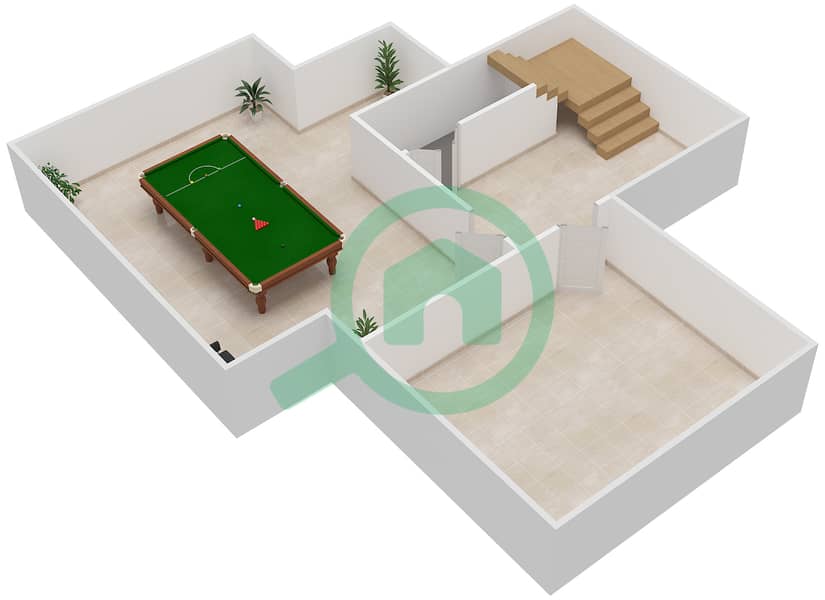 المخططات الطابقية لتصميم النموذج VALENCIA فیلا 6 غرف نوم - بحيرات سيينا Basement interactive3D