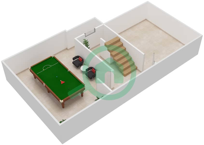 المخططات الطابقية لتصميم النموذج SONOMA A فیلا 5 غرف نوم - بحيرات سيينا Basment interactive3D