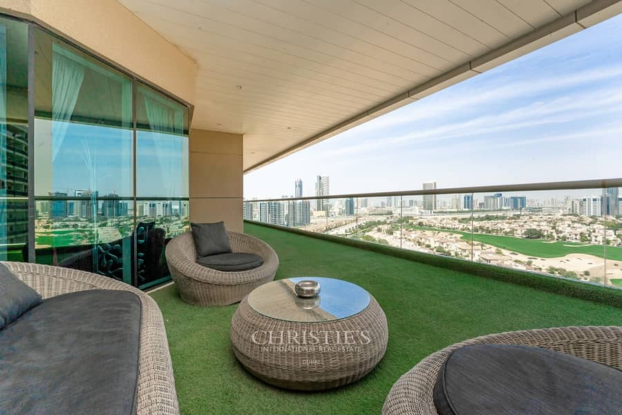 位于迪拜体育城，高尔夫景观公寓 4 卧室的顶楼公寓 5900000 AED - 5881344