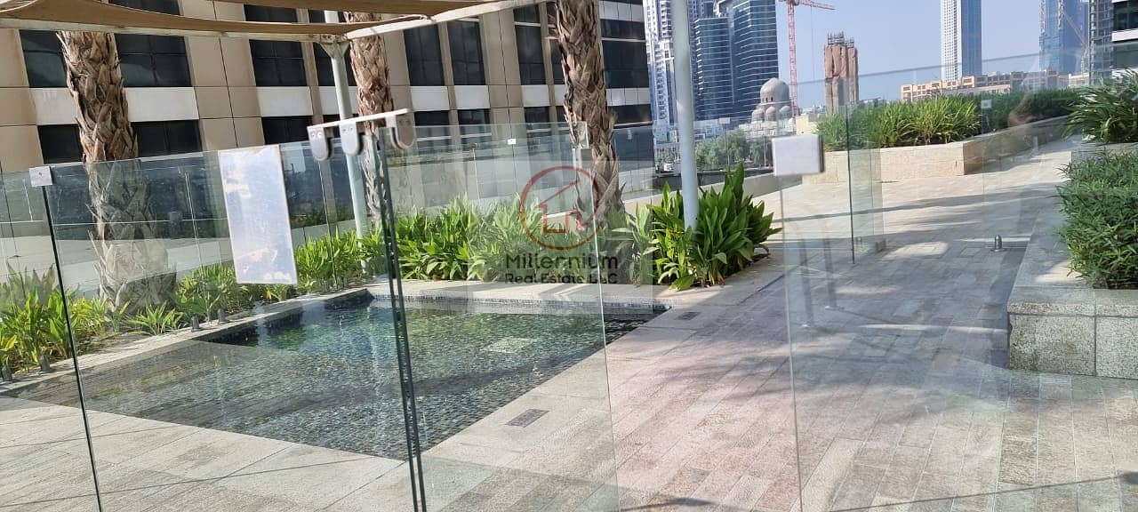 full canal view and Burj Khalifa view  high floor 1 bedroom hotel apartment