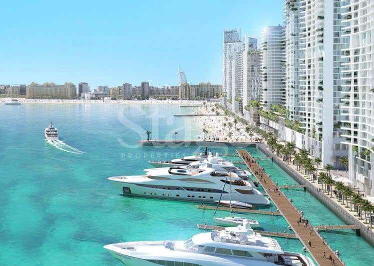 位于迪拜港，艾玛尔海滨社区，海滩风光公寓小区 2 卧室的公寓 3300000 AED - 5669316