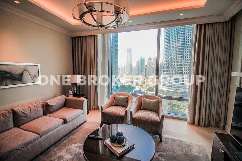 位于迪拜市中心，谦恭公寓喷泉景观综合体，谦恭喷泉景观2号大厦 1 卧室的酒店式公寓 200000 AED - 5162863