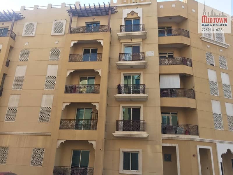 1 BR with  balcony in Emirates cluster family building