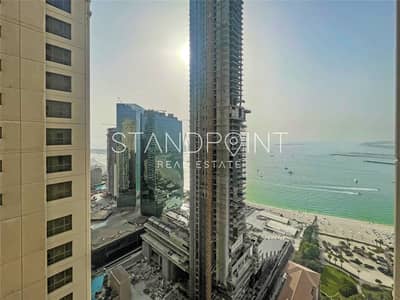 3 Bedroom Apartment for Rent in Jumeirah Beach Residence (JBR), Dubai - Sea View | Vacant May | Three Bedrooms