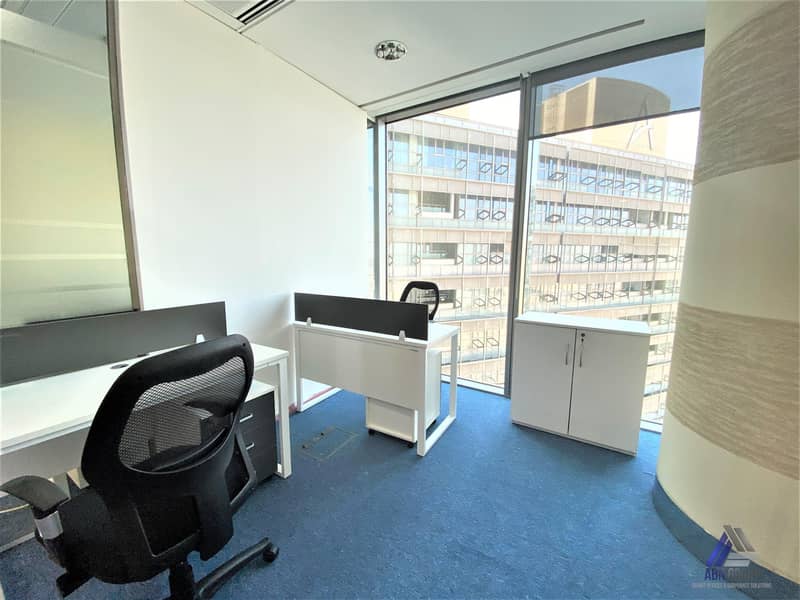 Smart Serviced Furnish Office Suitable for 2 Staff / High View / Linked with Metro
