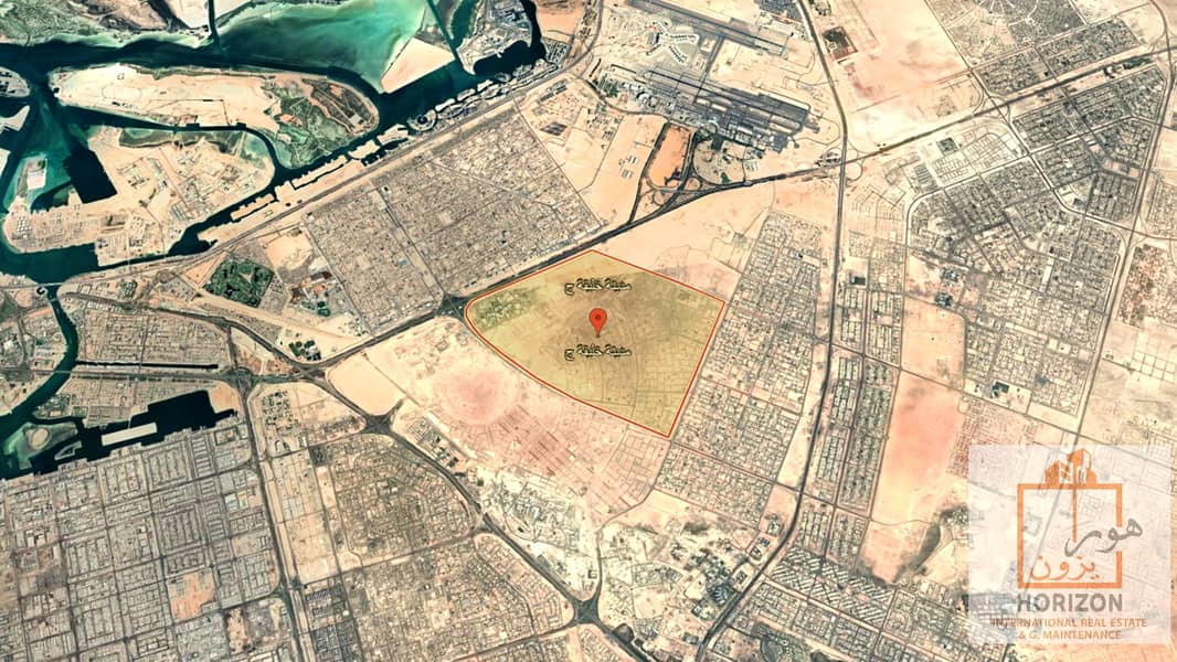 Land for sale 200x160 in Khalifa City C