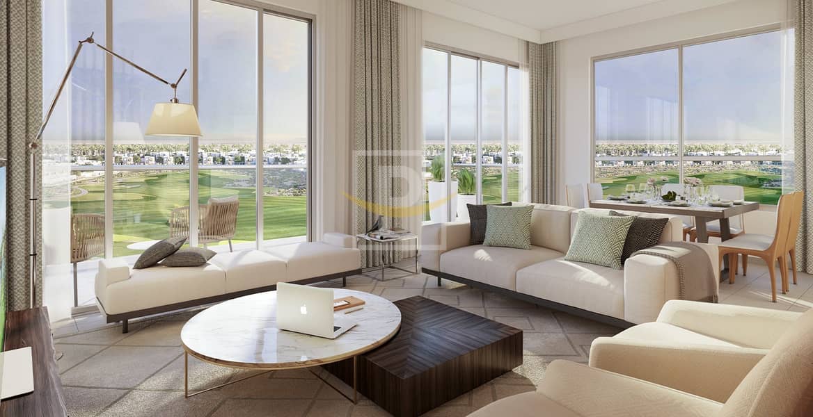 位于迪拜南部街区，艾玛尔南区，高尔夫景观高层豪华住宅 2 卧室的公寓 1188000 AED - 5886633