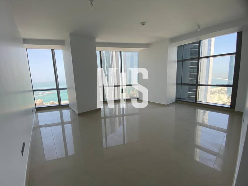 Ready to Move in | Spacious Apartment with Emirates Palace & Sea View.