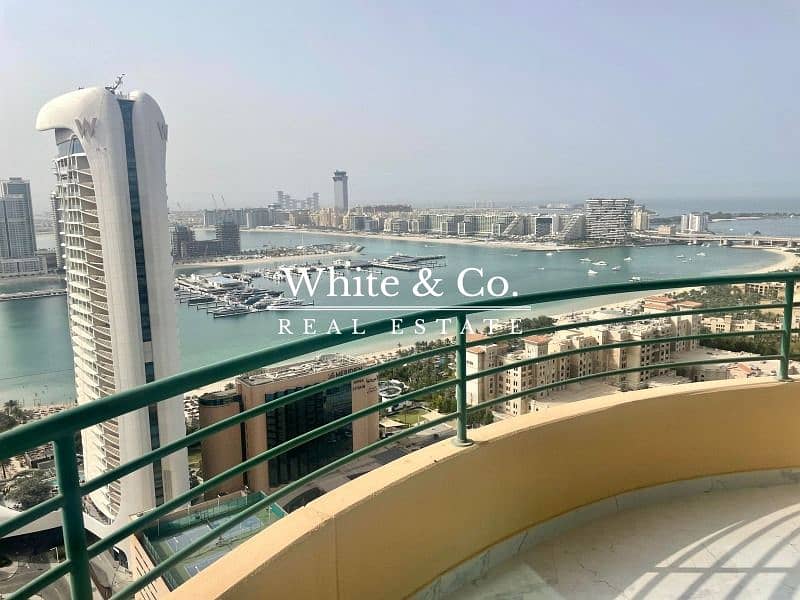 Upgraded | Full Sea and Dubai Eye View | 3 Bed