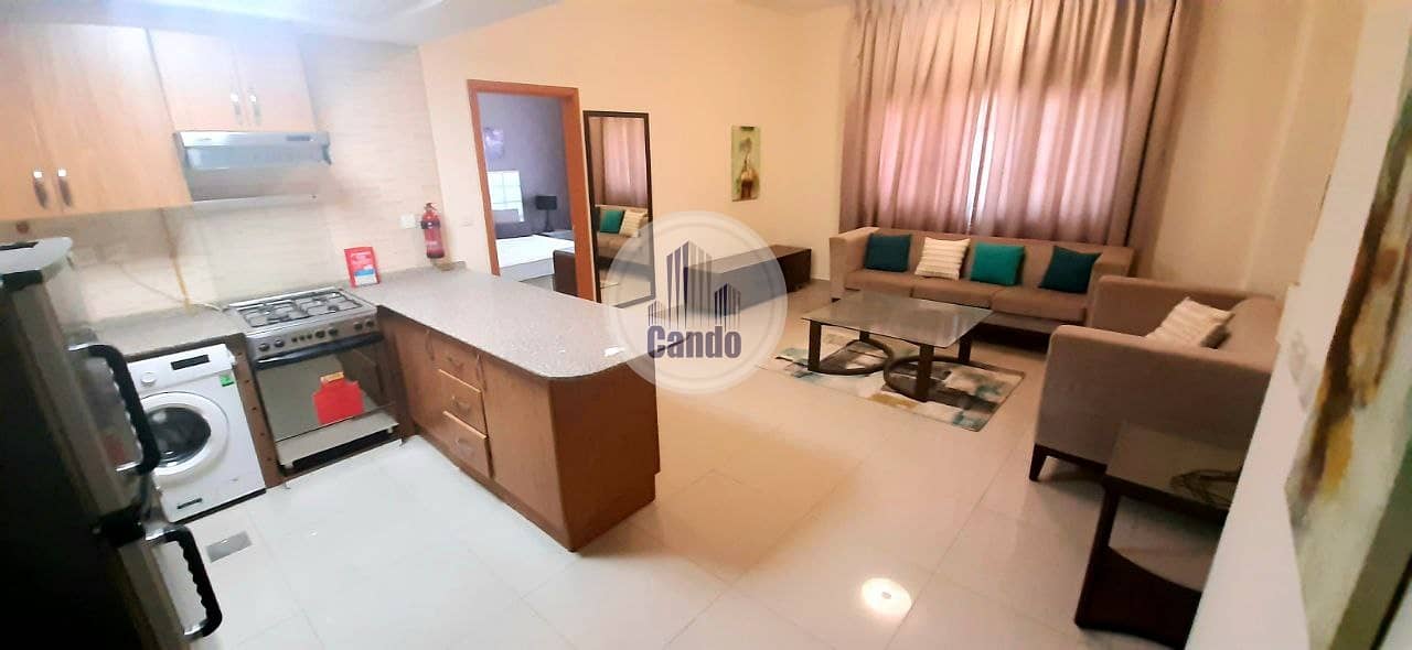 15 Min to Metro Furnished 1BR with Balcony and Parking