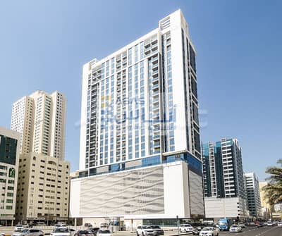 2 Bedroom Apartment for Rent in Al Majaz, Sharjah - AL FAKHAMA TOWER  BRAND NEW 2 BHK FLATS WITH 1 MONTH FREE  & 1 PARKING  IN - KING FAISAL STREET - SHARJAH