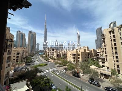 2 Bedroom Apartment for Rent in Old Town, Dubai - AMAZING BURJ VIEW | WELL MAINTAINED | STUDY